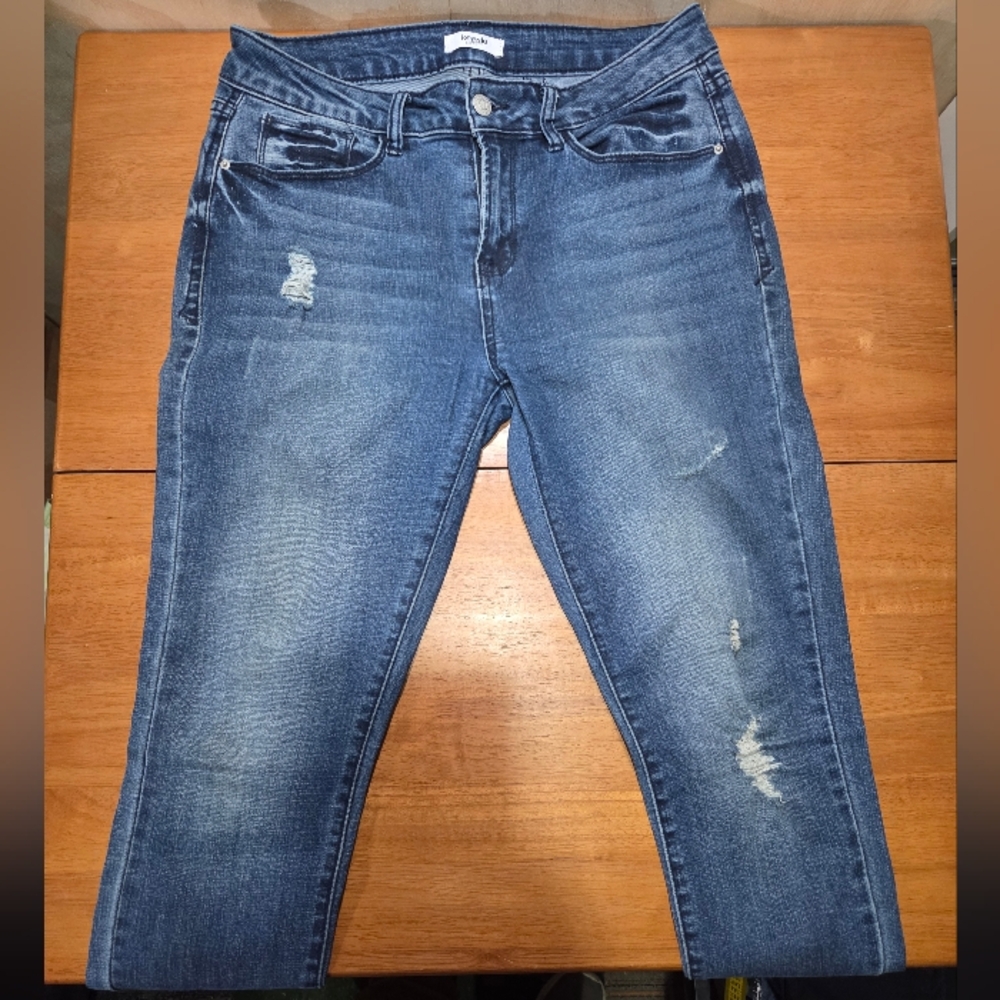 Kensie Jeans Women’s Size 6/28 Distressed‎ Skinny Jeans Stretch Denim